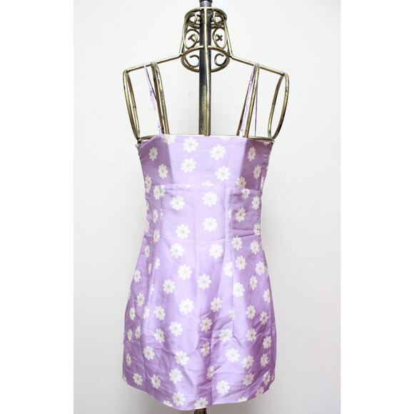 Realisation Par Purple Daisy Flower Floral Mini Dress Size Small - Picture 4 of 5